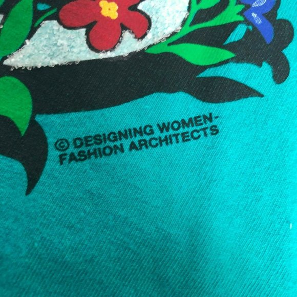 Vintage Treble Music Floral Made USA T Shirt - Picture 3 of 8